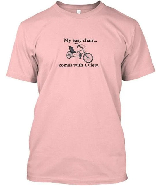The World Of Bent Recumbent Bike T-Shirt Made in the USA Size S to 5XL