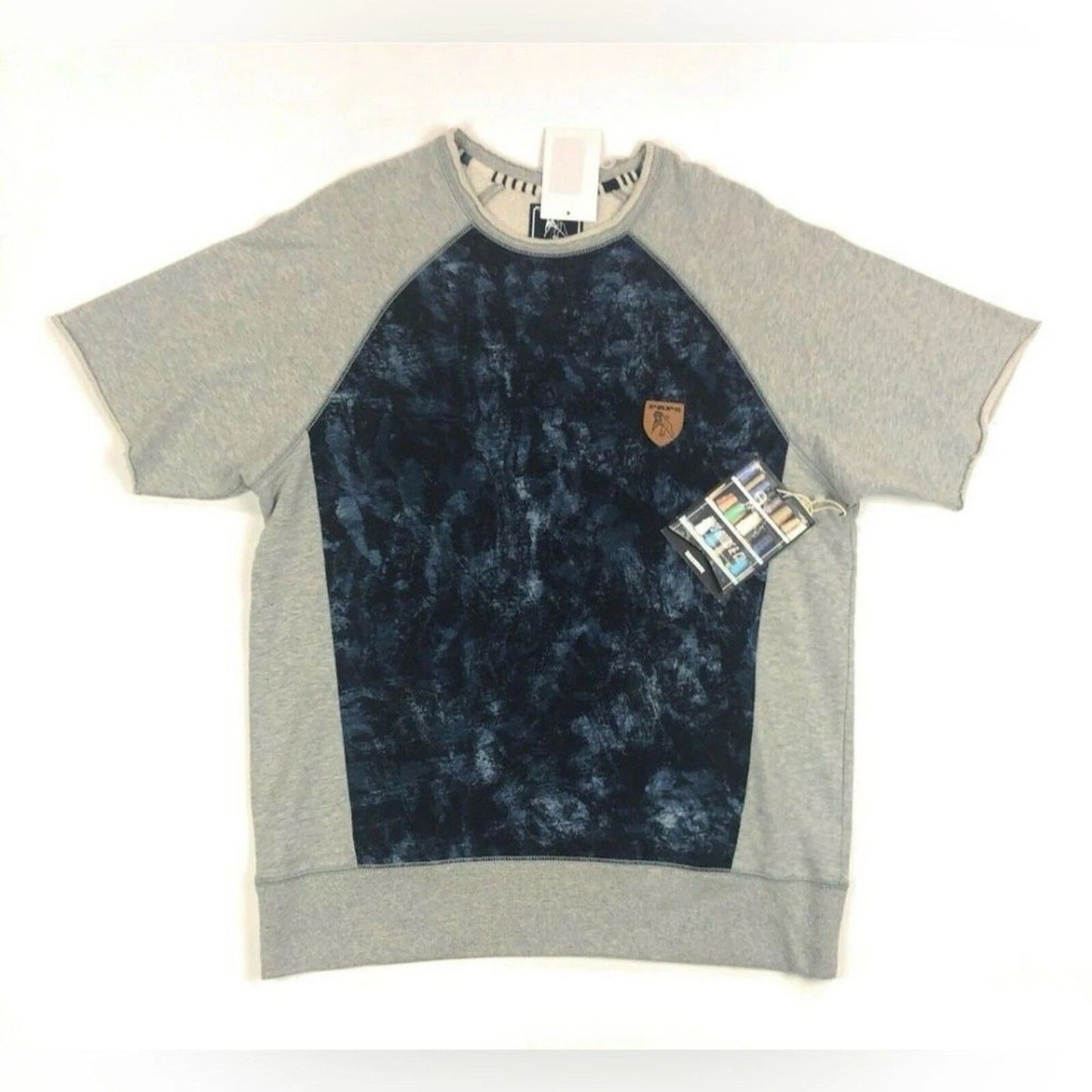 PRPS Wounded Knee Shirt - XL - Short Sleeve Black / Yellow - Y2K Cotton Shirt