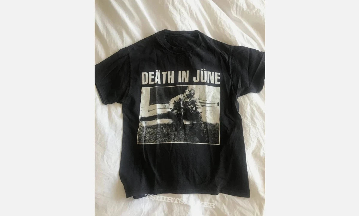 90s Death In June Band Graphic T-Shirt Retro Style Vintage Reprint