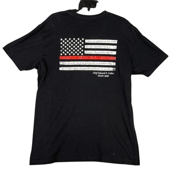 Gettin Salty Firefighter NYC Croker Fire Chief First Responder Shirt Mens M