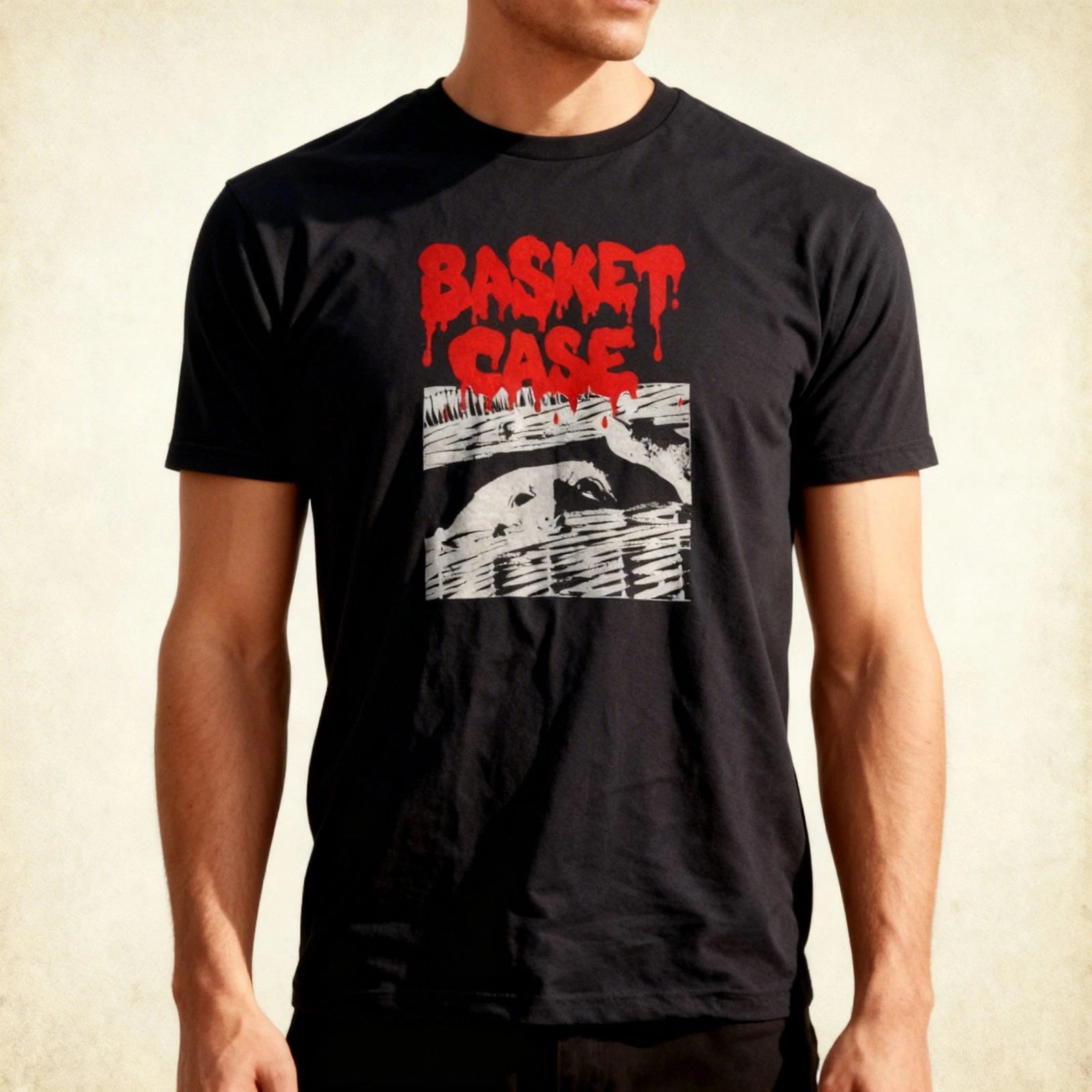 BASKET CASE BLACK GRAPHIC T SHIRT