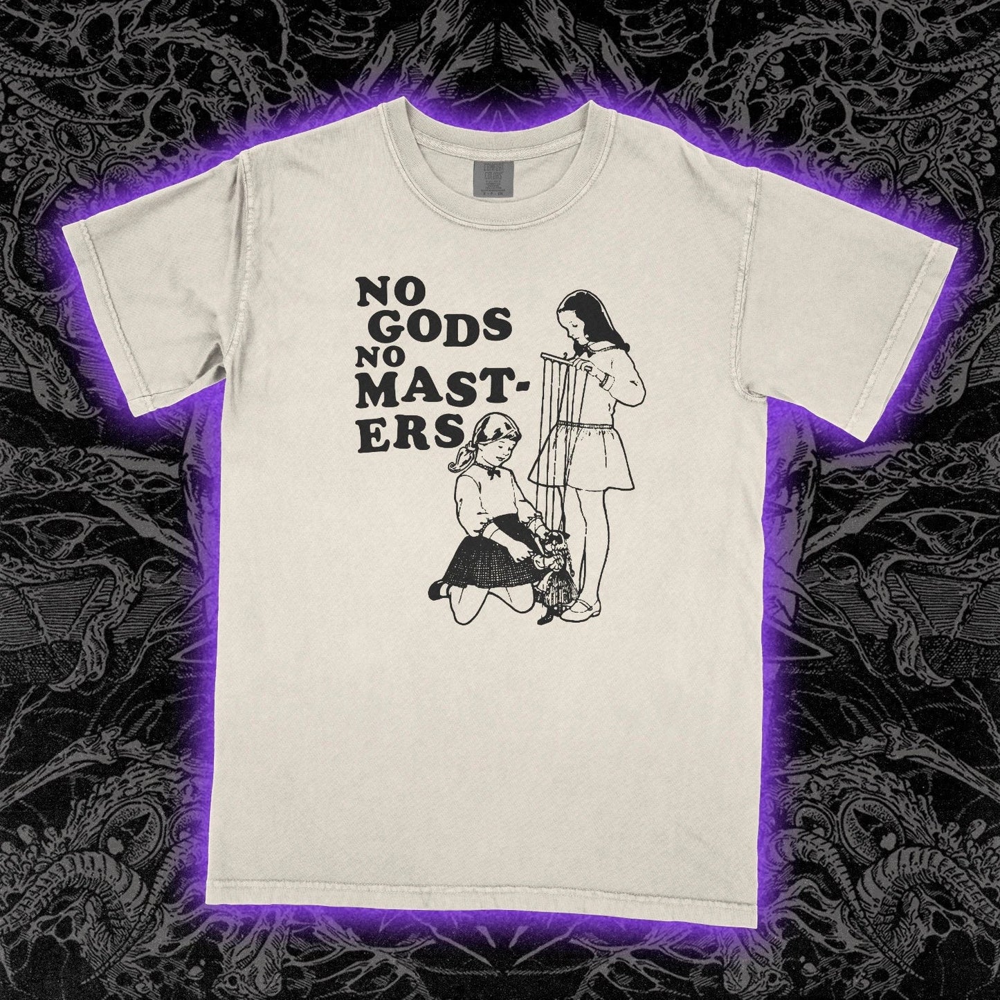 NO GODS No MASTERS Shirt anti religion creationist atheist atheism, Unisex Tee
