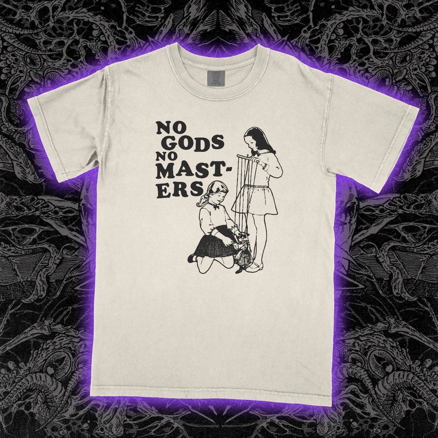 NO GODS No MASTERS Shirt anti religion creationist atheist atheism, Unisex Tee