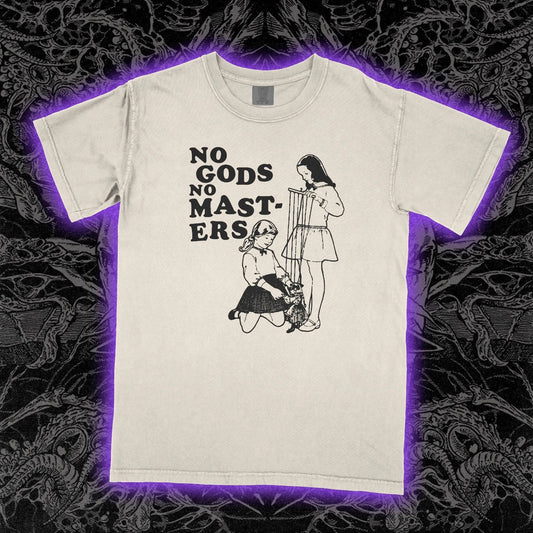 NO GODS No MASTERS Shirt anti religion creationist atheist atheism, Unisex Tee
