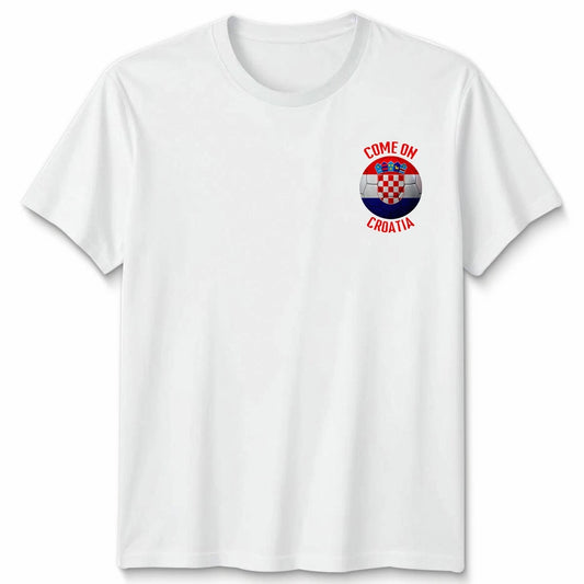 Come On Croatia Football Unisex Kids T-Shirt Country Pride Soccer Tee #WC