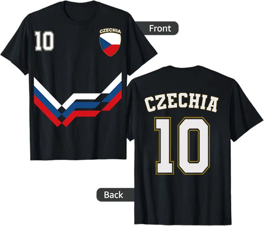 Czechia Soccer Tee, Czechia Number 10 Soccer Czech Soccer 2026 Shirt