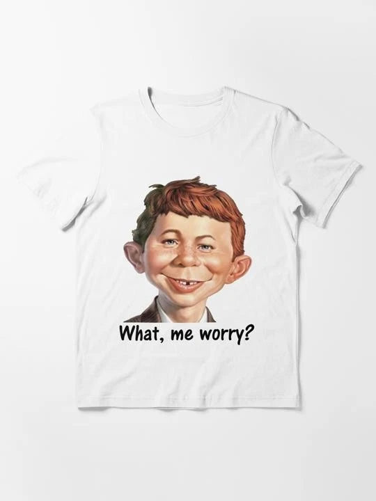 What Me Worry Mad Magazine Alfred Neuman T Shirt S to 5XL Made in USA T-Shirt