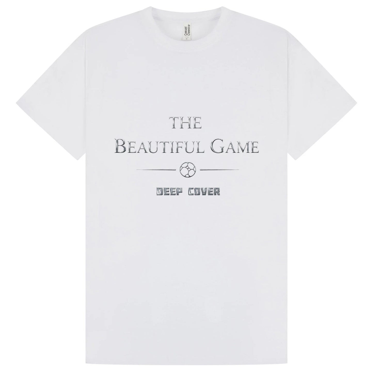 The Beautiful Game Cotton T-Shirt World Cup 26 in White & Silver XS to 5XL