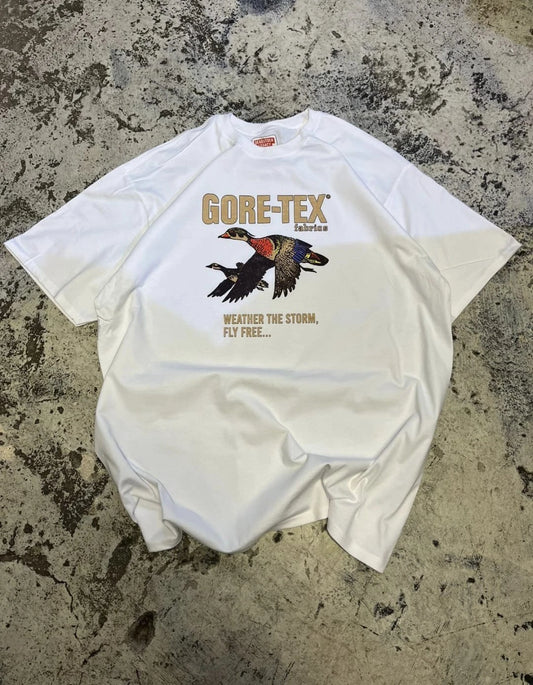 Retro Graphic T-Shirt Tee – Gortex– Oversized Boxy Fit – Vintage Inspired
