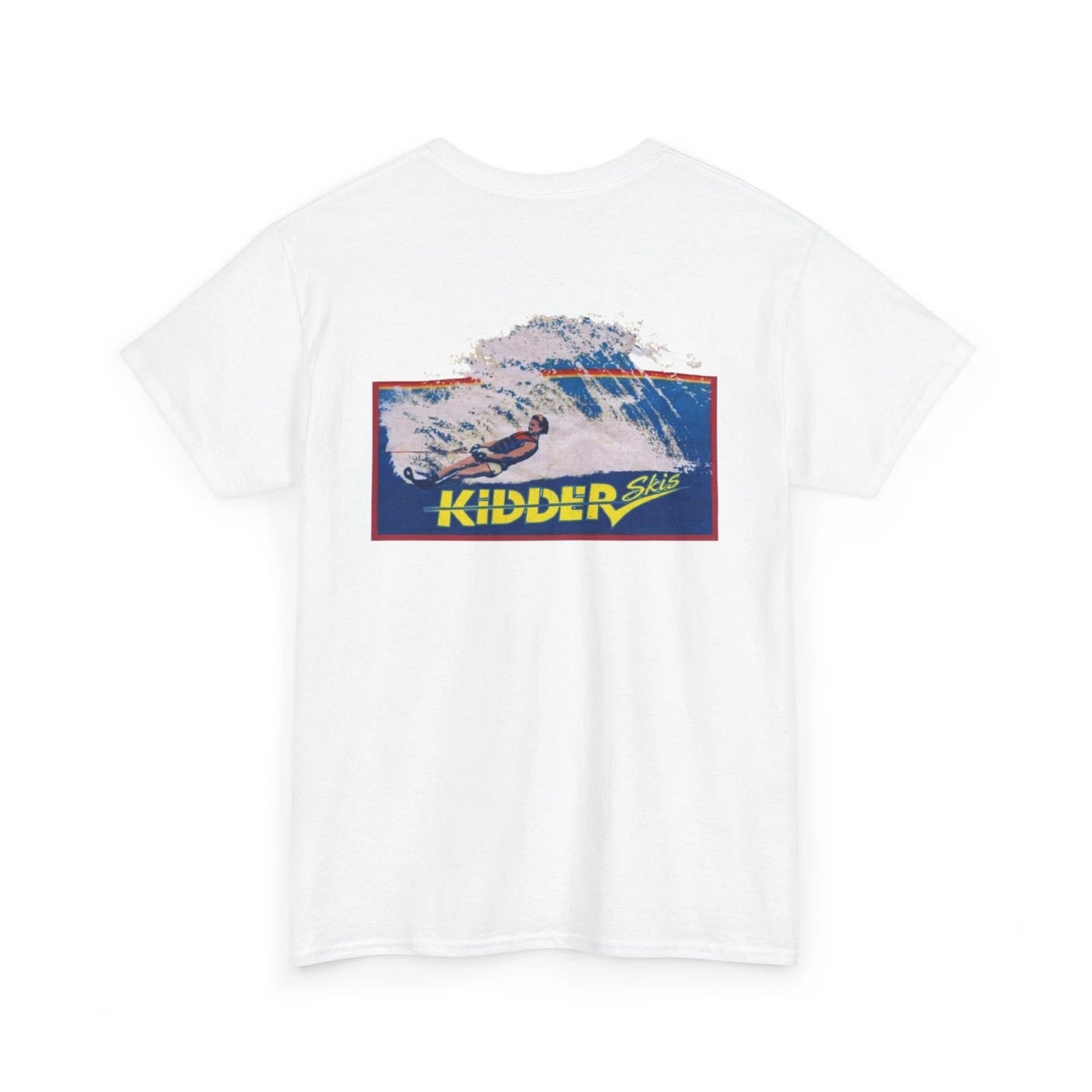 Kidder Water Skis - Vintage water ski graphic t-shirt - yellow logo
