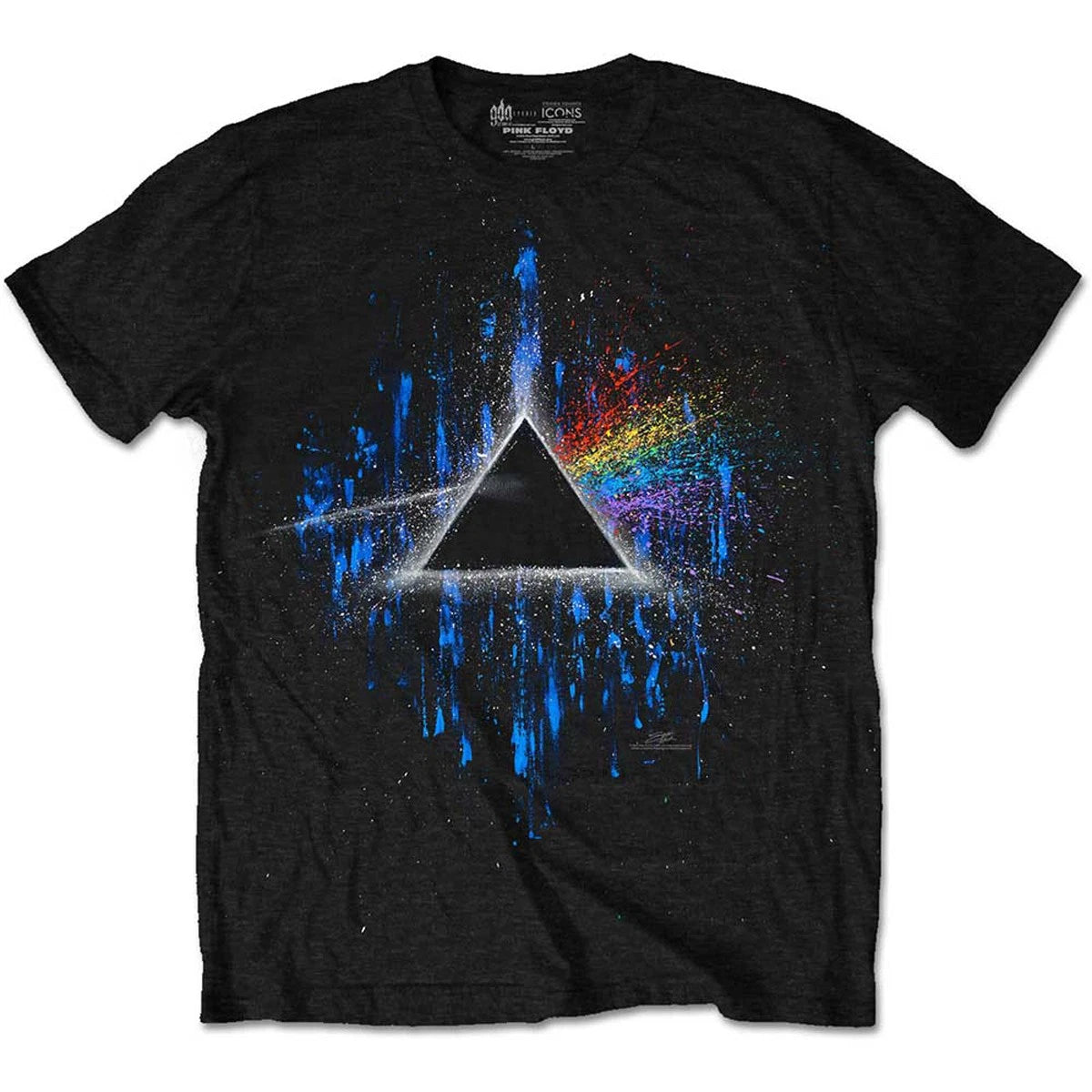 Pink Floyd Dark Side of the Moon Paint Official Mens T-Shirt