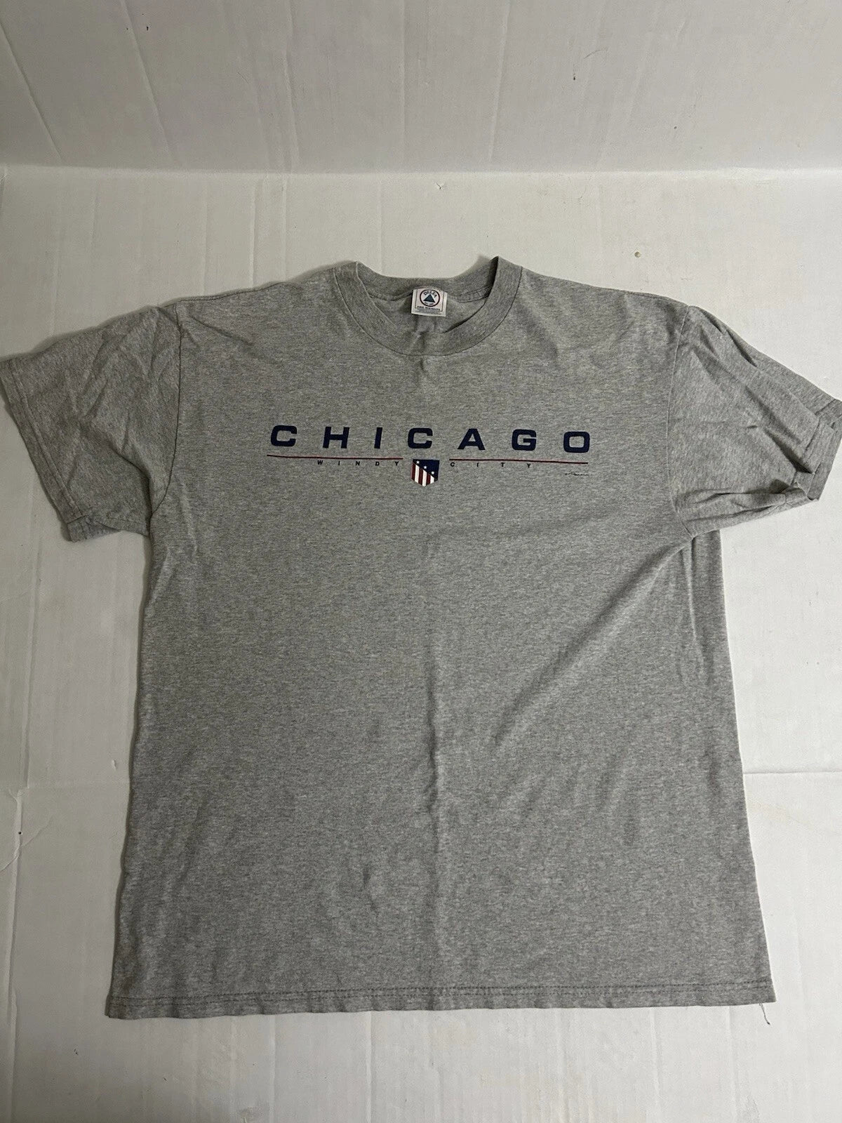 Chicago Fire Windy City Soccer Club T Shirt Gray Vintage Graphic Print Size L
