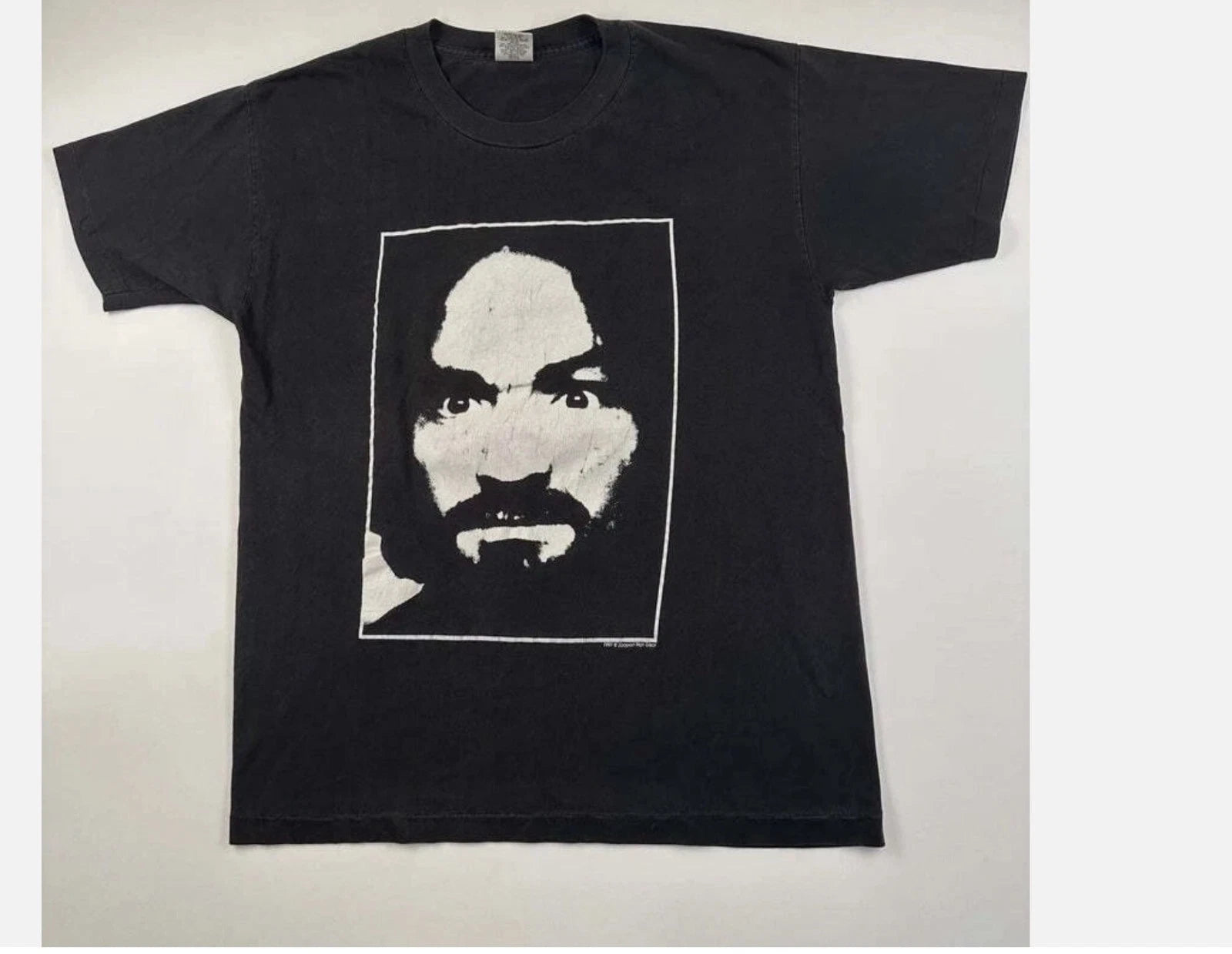 91 Charles Manson Shirt Support Family Values remake black shirt Reprint