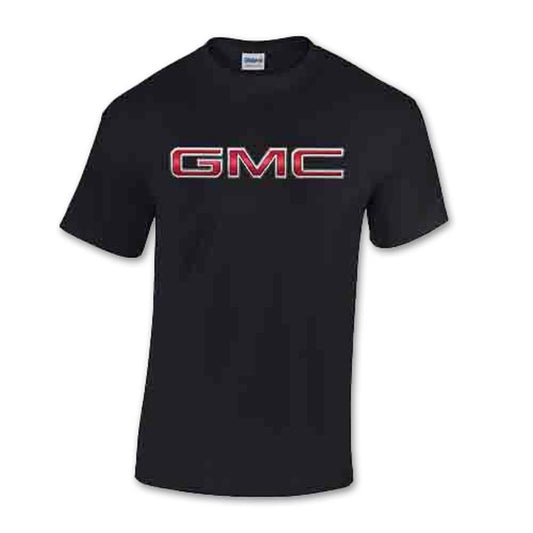 GMC Black Cotton T-Shirt - Front Print Only