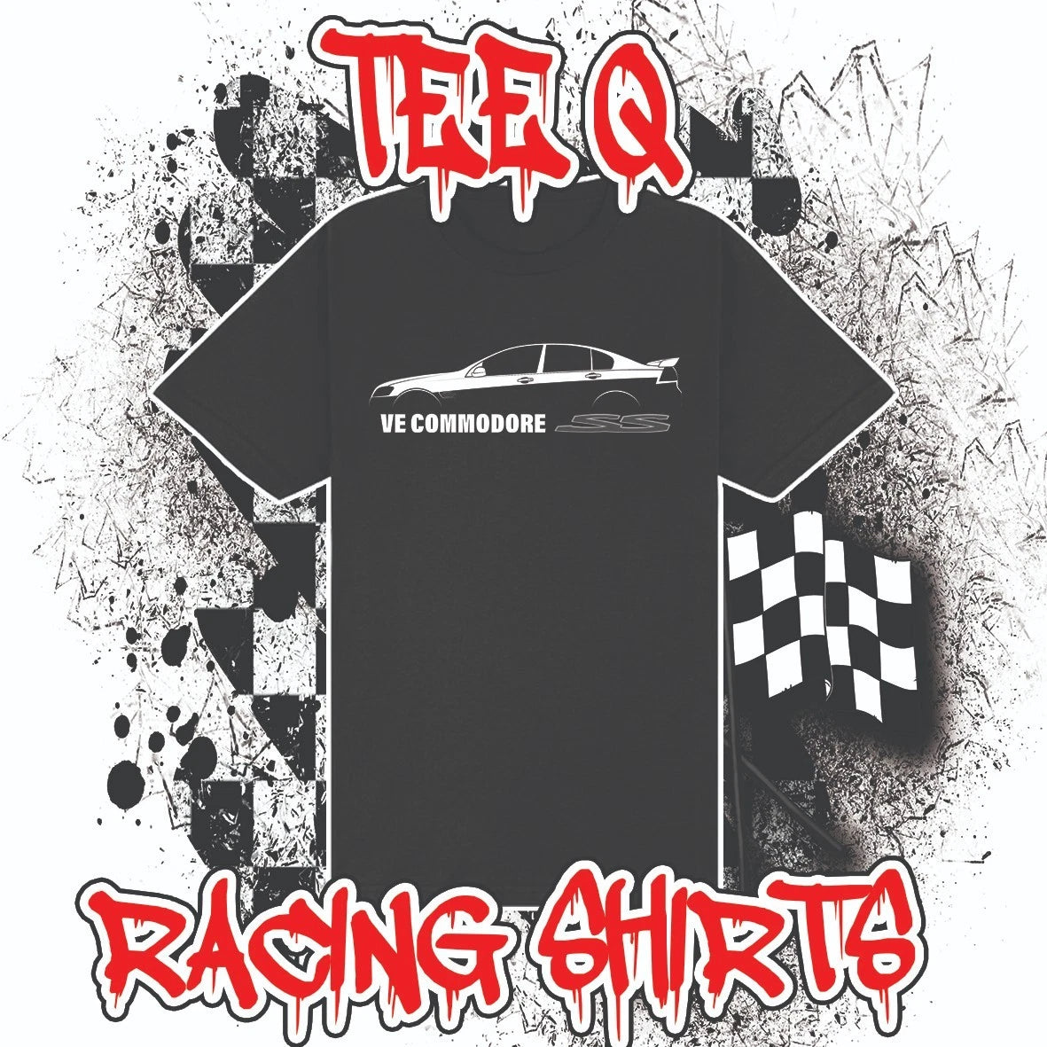 Holden VE SS Commodore Outline Black Tee ~ Premium Gildan Cotton