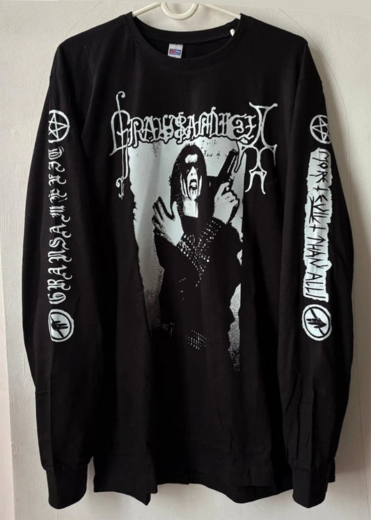 Grausamkeit – LongSleeve Tshirt with Back Print (Black Metal)