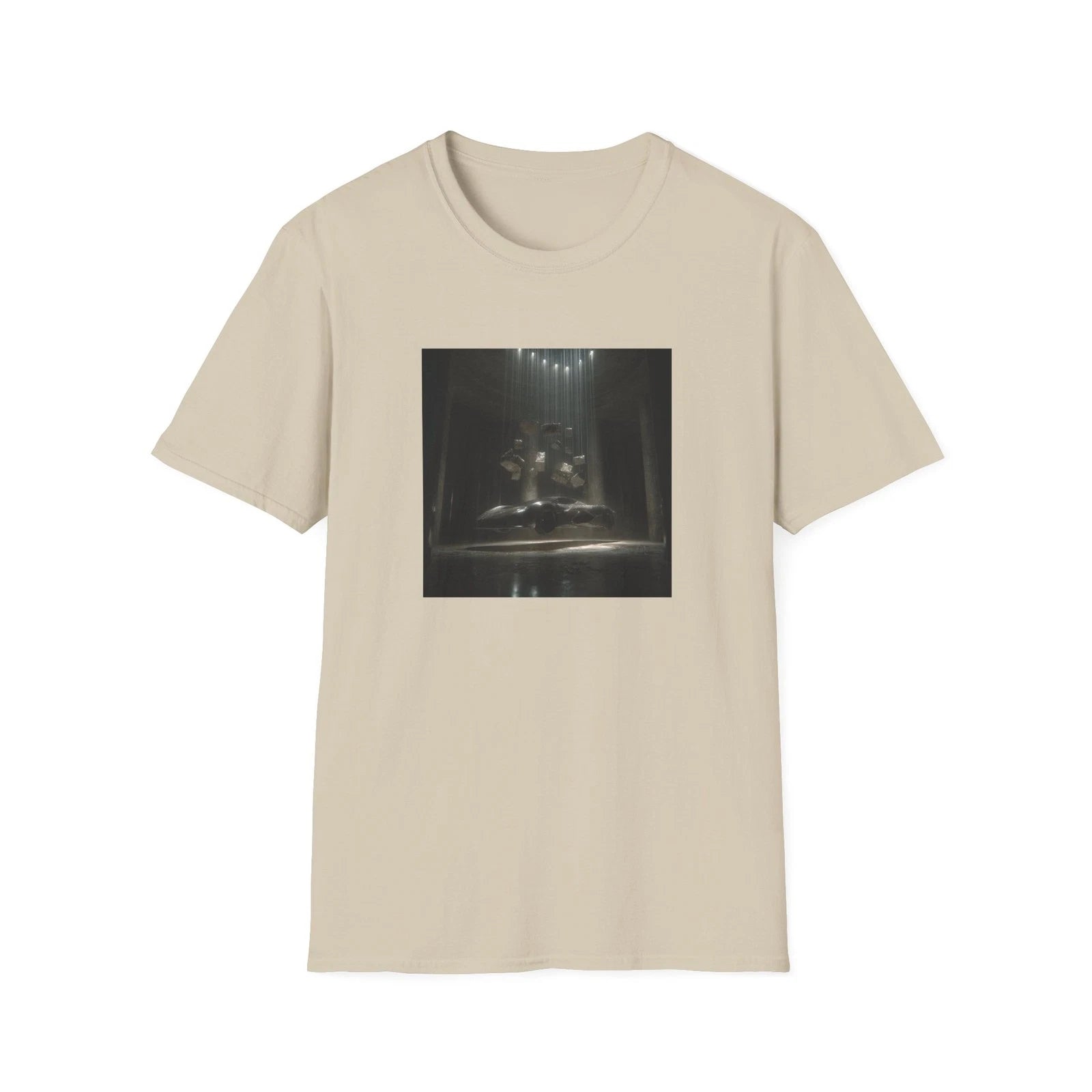 Candlelit Gothic Statue T Shirt | Dark Fantasy Art Graphic Tee | Unisex
