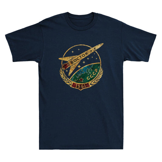 CCCP T Shirt Soviet Soviet Vostok USSR Russian Vintage Pattern Men's T-Shirt Tee