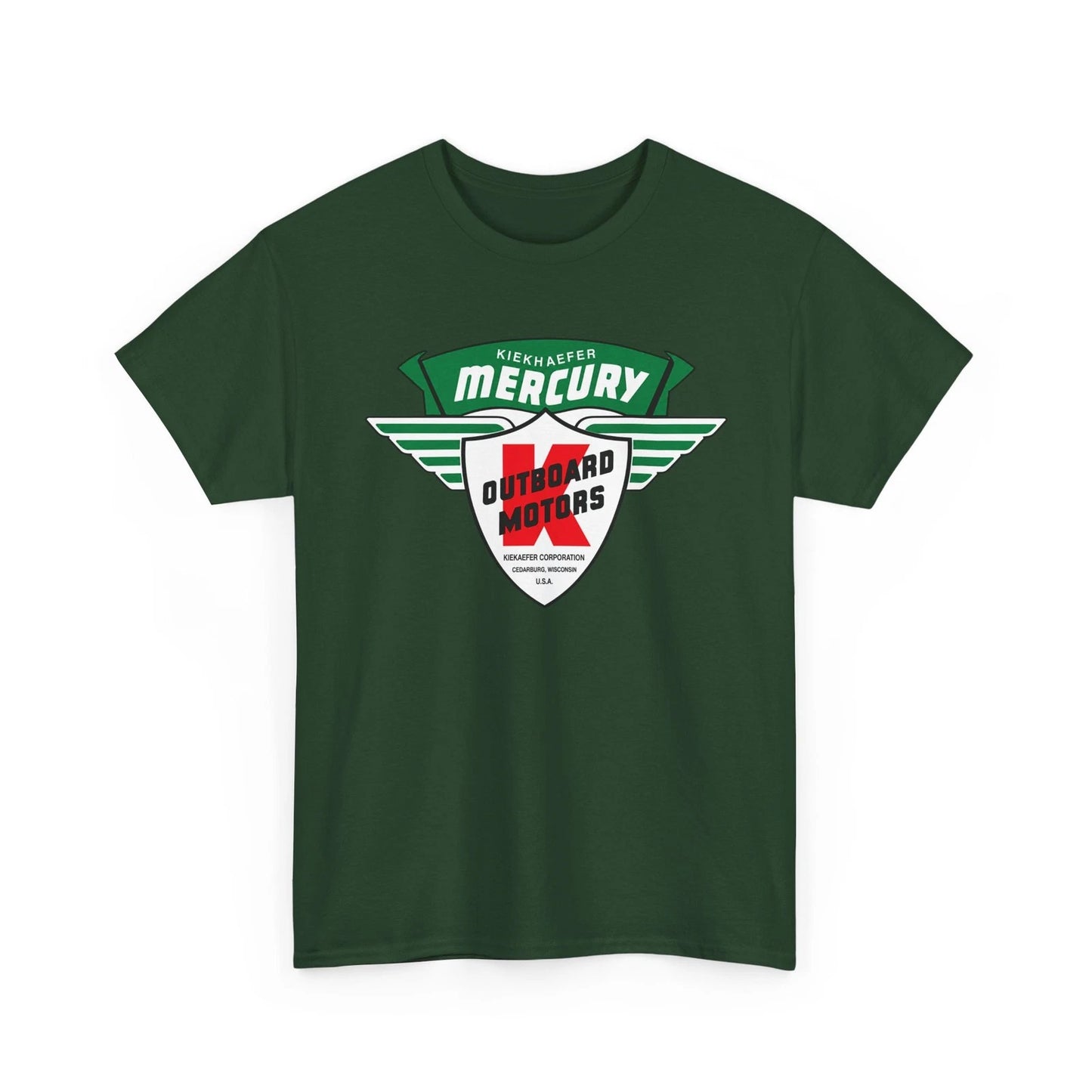 Kiekhaefer Mercury Outboard Motors Cedarburg Wisconsin Boat Engine Retro T-Shirt