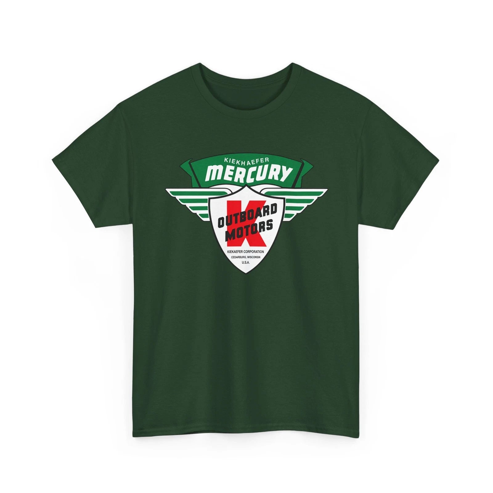 Kiekhaefer Mercury Outboard Motors Cedarburg Wisconsin Boat Engine Retro T-Shirt