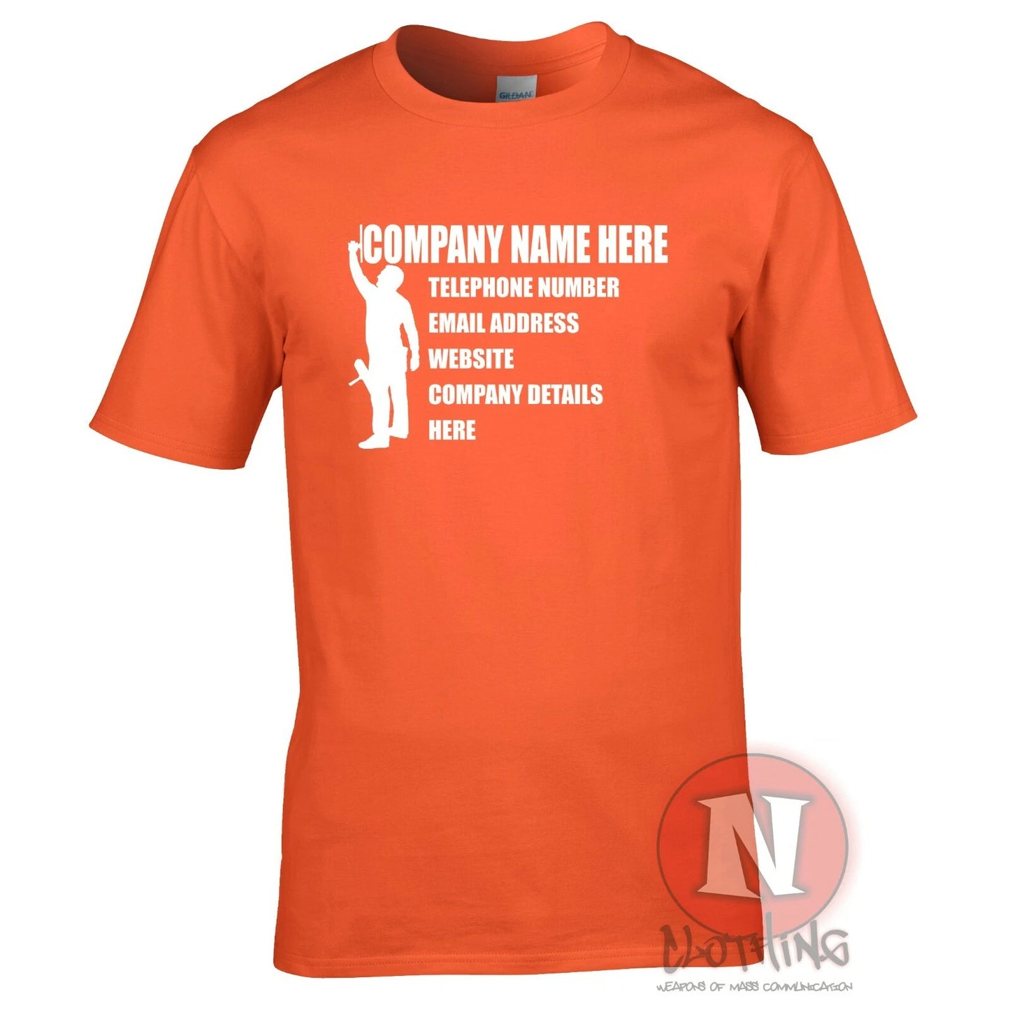 Window cleaners custom t-shirt personalise cleaning company work wear customize