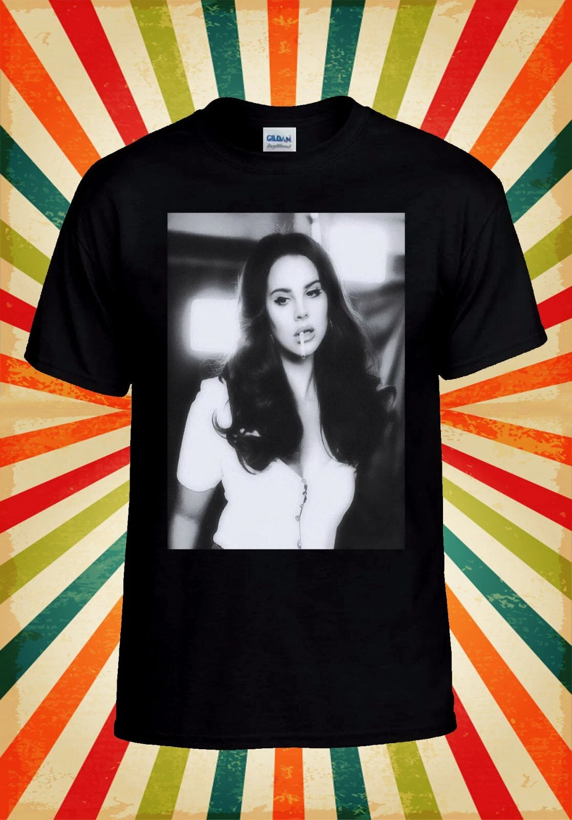 Lana Del Rey Photo T shirt Lana Del  Men Women Unisex Baseball T Shirt Top 3183