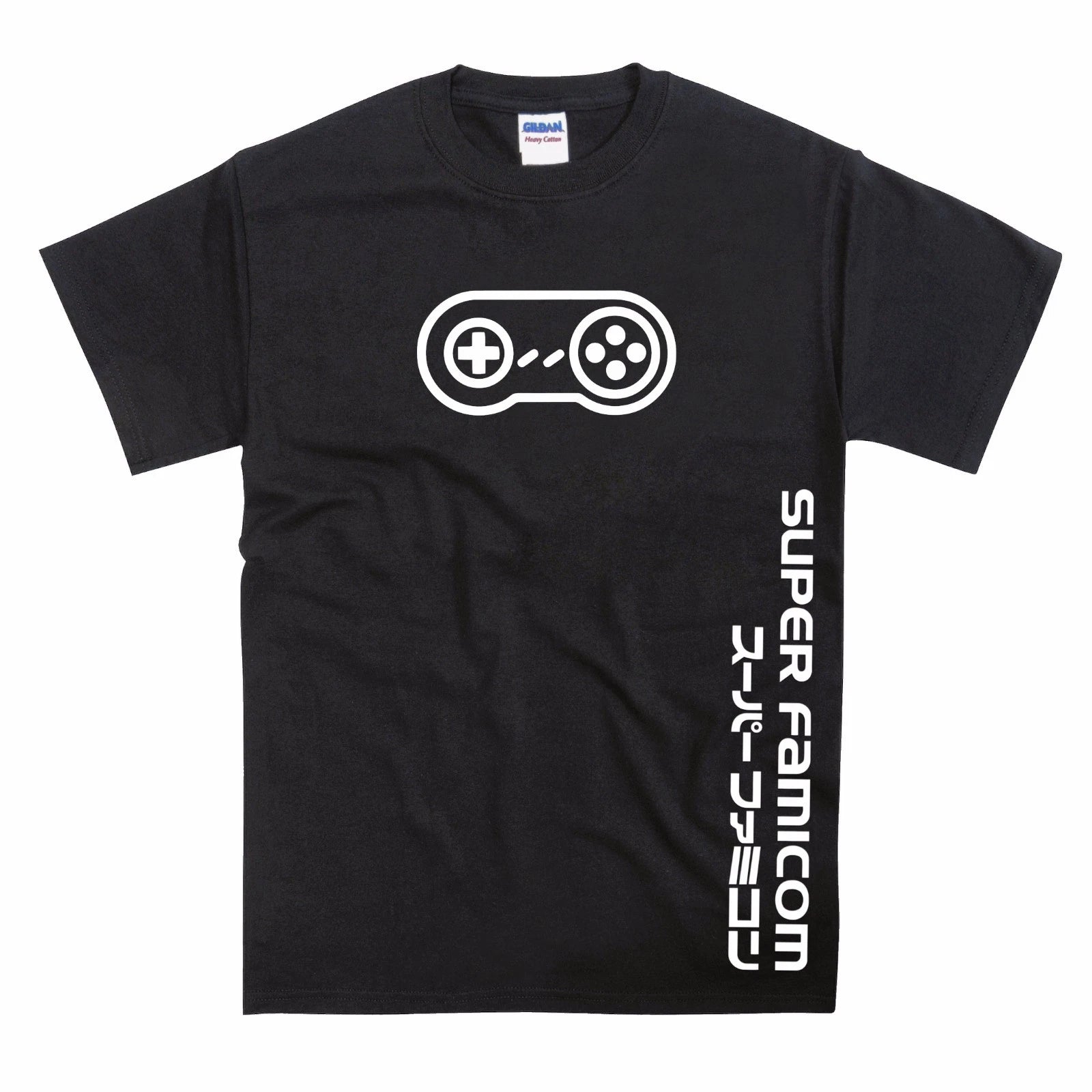 SNES Inspired Joypad Vertical Slogan T-Shirt