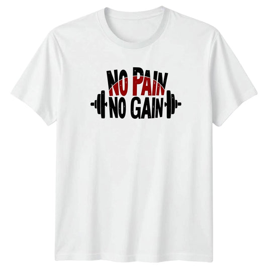 No Pain No Gain T-Shirt Bodybuilding Fitness Birthday Gift For Him And Her