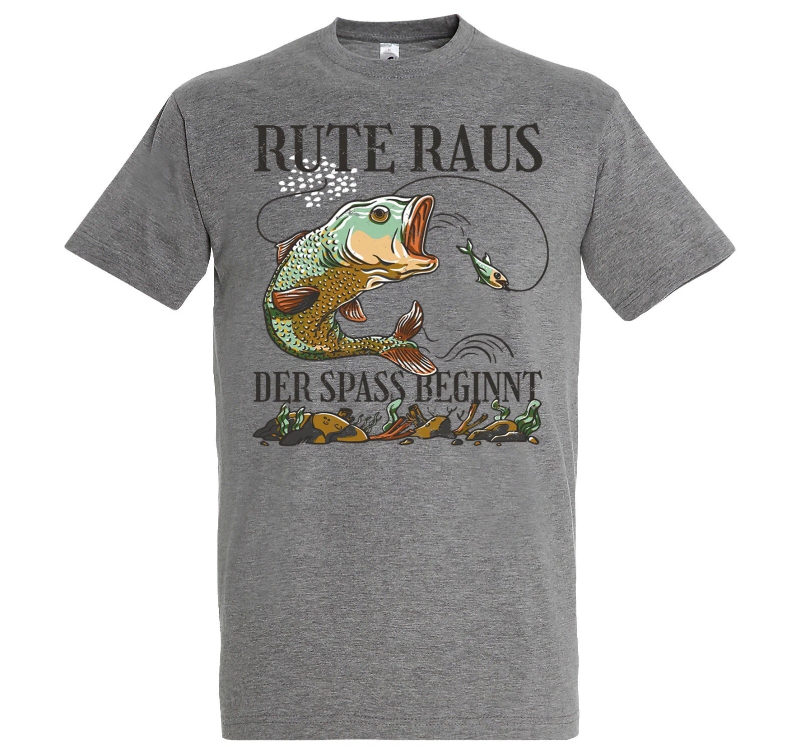 Youth Designz Rod Out The Fun Begins Mens T-Shirt Print Fishing Fishing