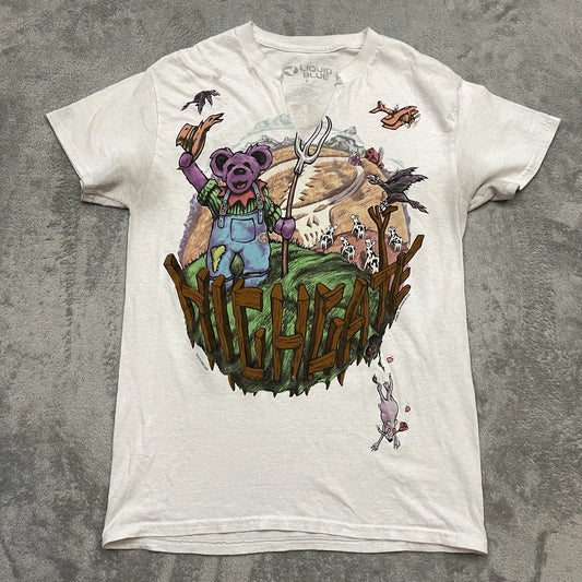 Liquid Blue Grateful Dead Highgate T Shirt Size Small Farm Tractor Fork