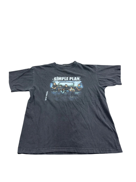 Vintage Simple Plan Band T-Shirt Still Not Getting Any Album Promo 00s Emo Punk