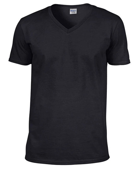 Personalised Custom Gildan Softstyle V-neck T-shirt Short Sleeve Casual GD010