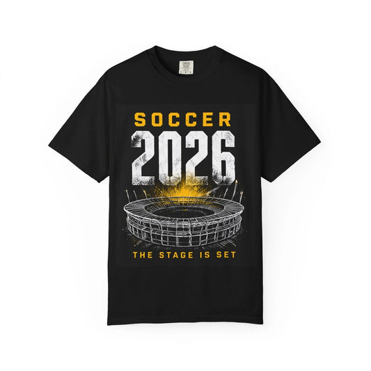 Soccer 2026 Stadium Graphic T-shirt | The Stage Is Set