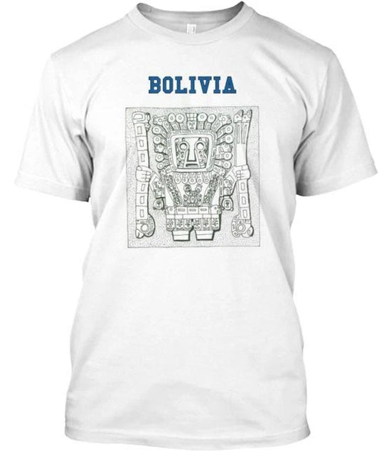 Visit Bolivia T-Shirt Made in the USA Size S to 5XL