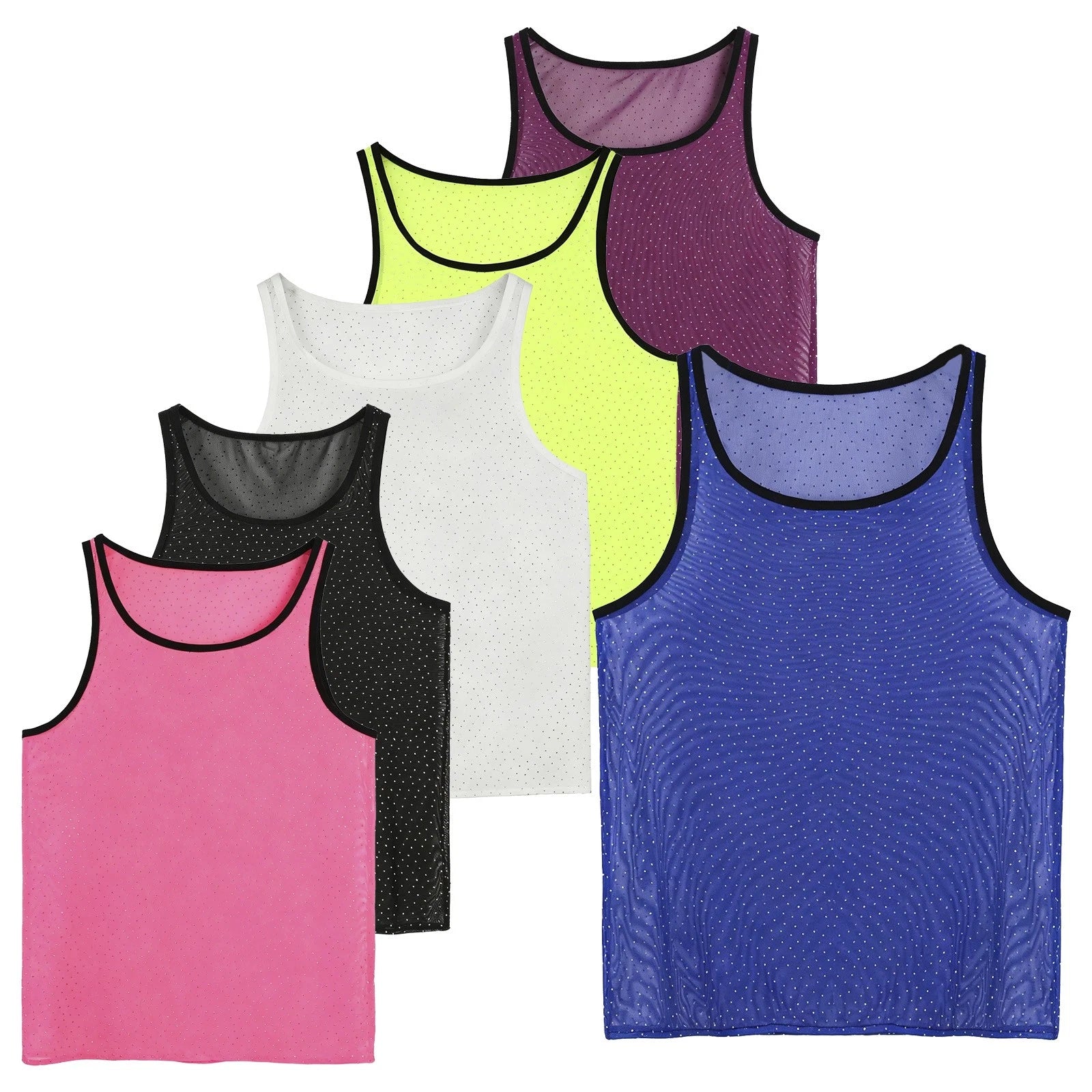 Mens T-shirt Showing Tank Top Sexy Clubwear Front Zipper Vest Sleeveless Soft