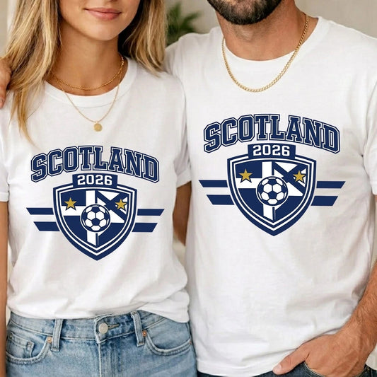 Scotland World Cup 2026 Football Fan Kids Unisex T Shirt Scottish Soccer Tee