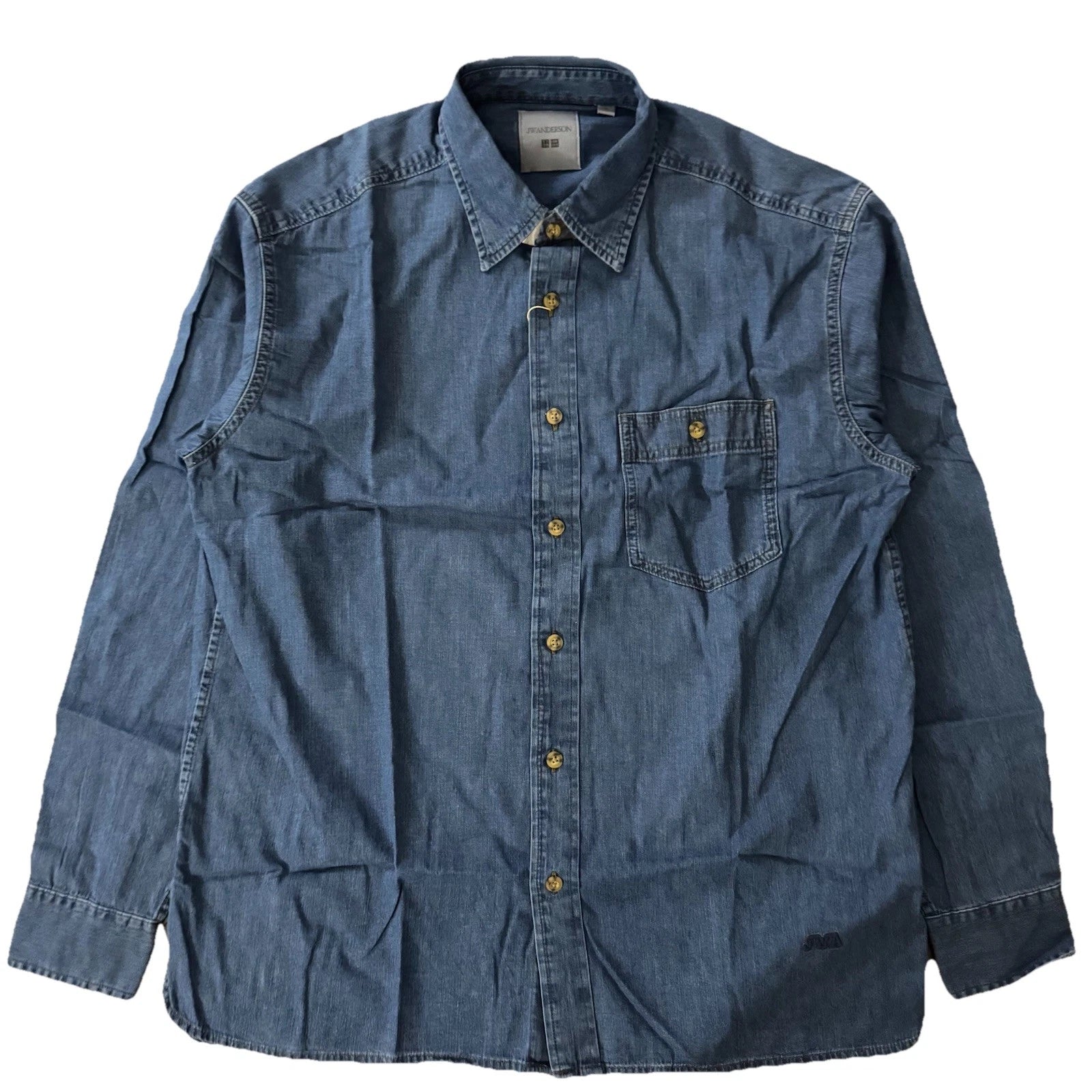 Uniqlo x JW Anderson Light Denim Oversized Shirt 64 Blue Size L