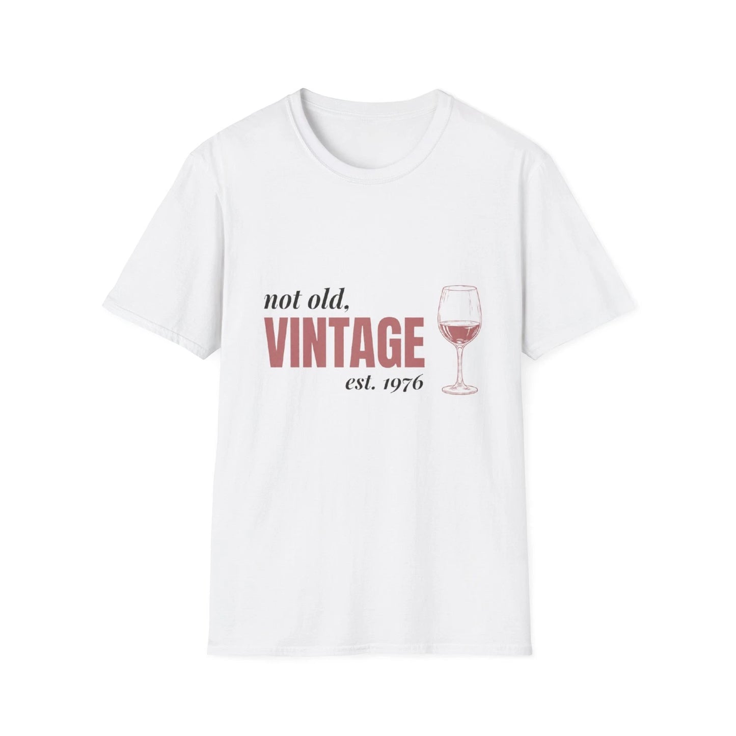 Not Old Vintage Est 1976 T Shirt Women Funny 50th Birthday Gift Graphic Tee