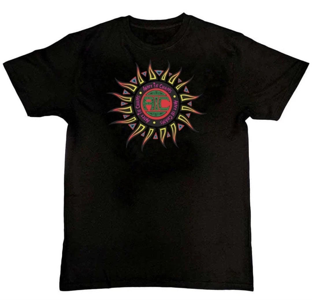 Alice in Chains Sun Logo Band Graphic Unisex Mens T-Shirt S M L XL 2 3 4 XL