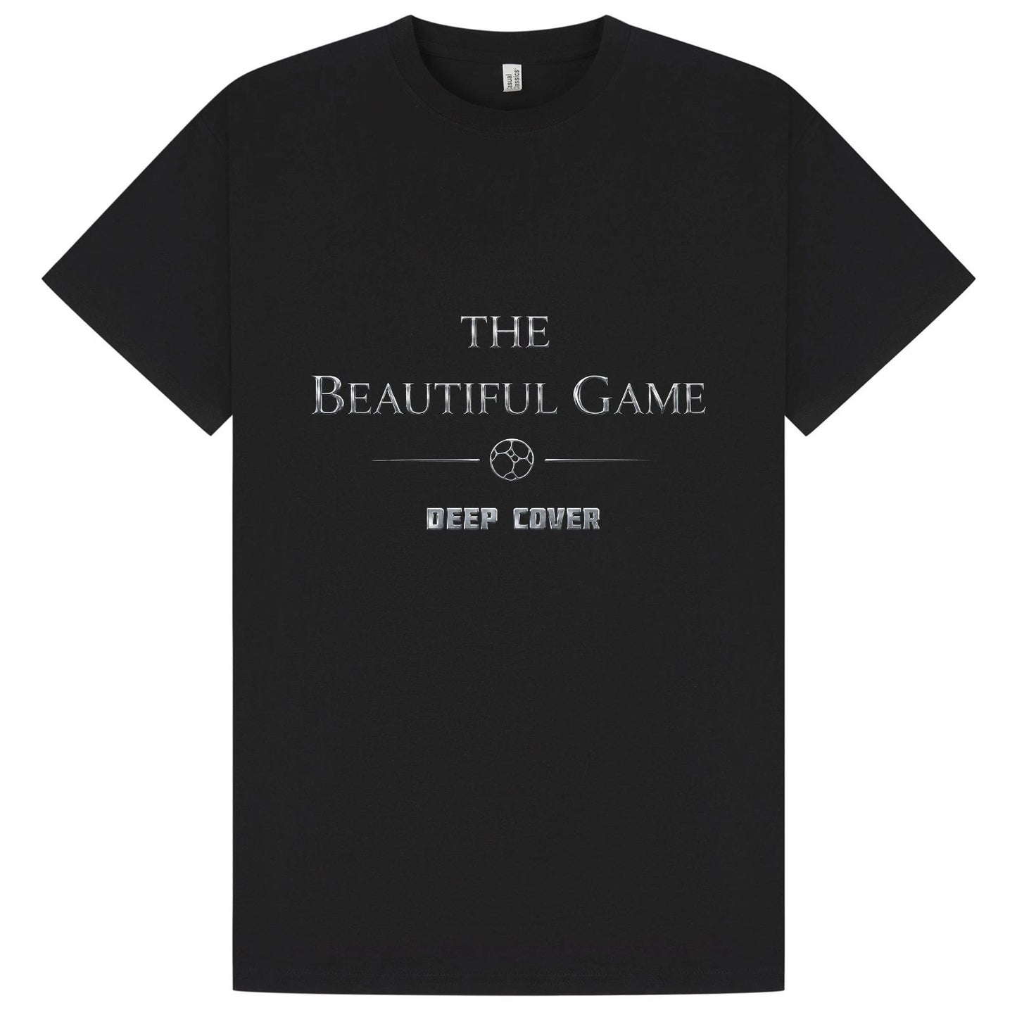 The Beautiful Game Cotton T-Shirt World Cup 26 in Black & Silver XS to 5XL