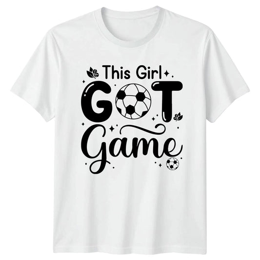 This Girl Got Game Womens T-Shirt Girls Soccer Soccer Gift For Her