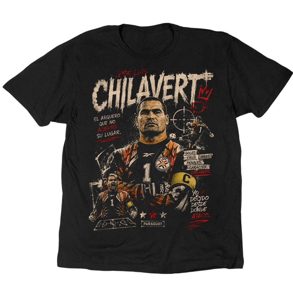Vintage José Luis Chilavert T-Shirt Unisex Tee S-5XL