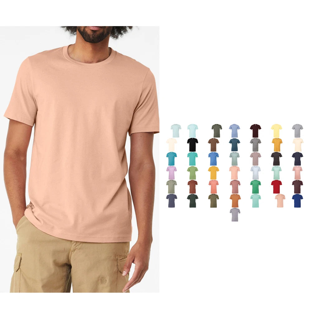 Bella Canvas Unisex Heather CVC Short Sleeve T-shirt 3001CVC - Crew Neck Tee