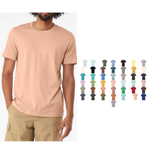 Bella Canvas Unisex Heather CVC Short Sleeve T-shirt 3001CVC - Crew Neck Tee