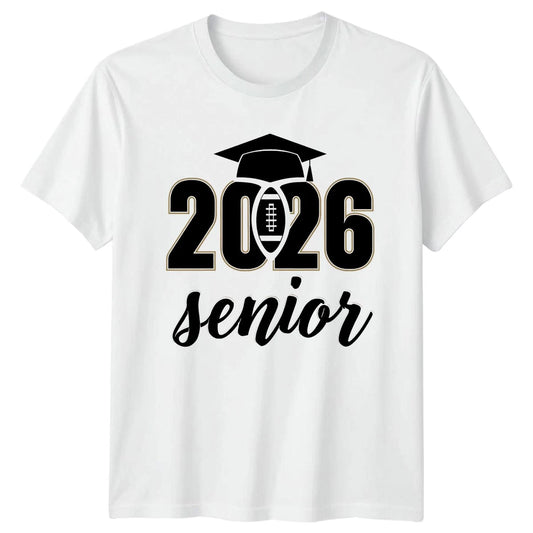 2026 Senior T-Shirt Football Graduation 2026 Graduation Gift For Him And Her