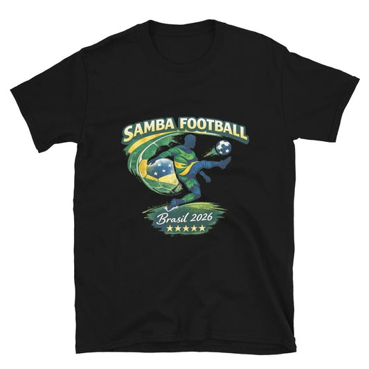 Samba Football Brasil 2026 T-Shirt – Brazil Inspired Soccer  Unisex World Cup