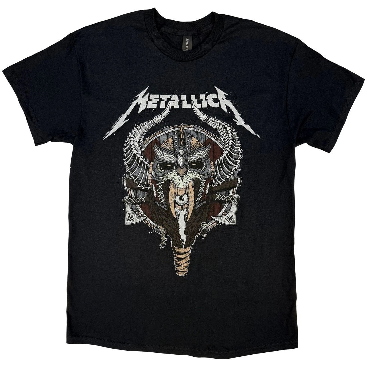 Officially licensed Metallica Viking Mens Black T Shirt Metallica Classic Tee