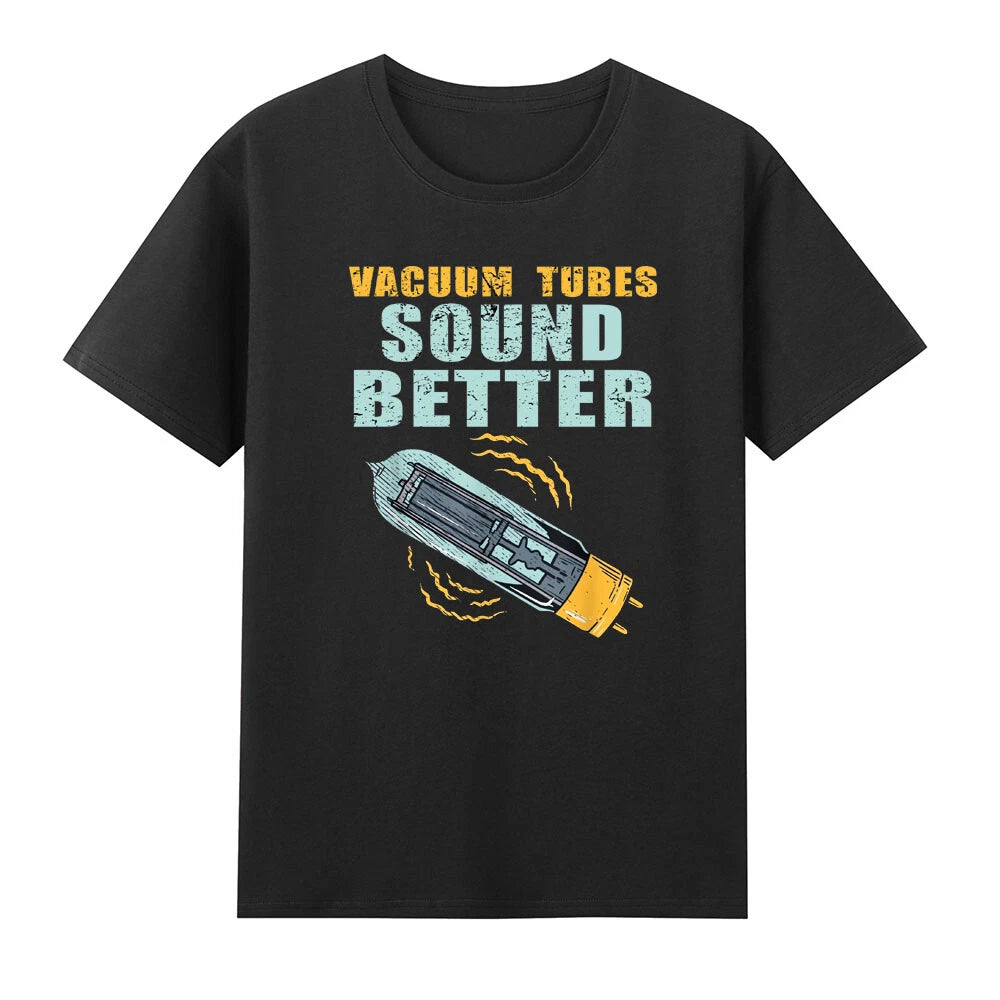 Tubes Sound Better Guitar Amplifier Guitarists Valve Funny Graphic Men's T-Shirt