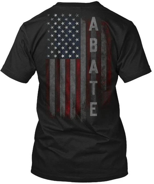 Abate Family American Flag T-Shirt Made in the USA Size S to 5XL