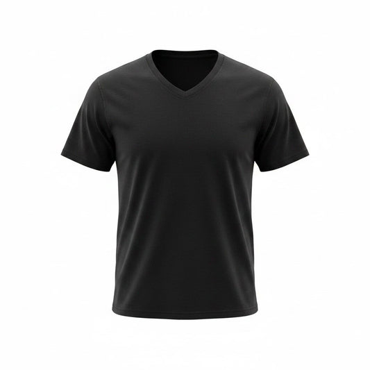 Matix Black V-Neck T-Shirt Mens Large Short Sleeve Cotton NWT